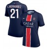 Paris Saint-Germain Lucas Hernandez #21 Hjemmedrakt Kvinner 2024-25 Kortermet